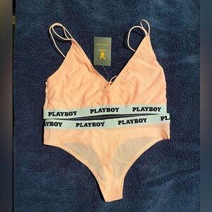Playboy x Yandy bralette thong set L/XL NWT